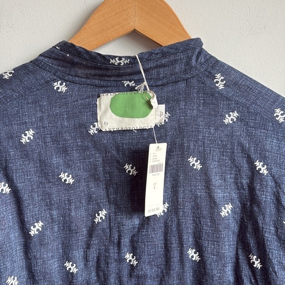 Anthropologie Waverly Quilted Reversible Jacket Cardigan Cropped LARGE NEW - Picture 8 of 10